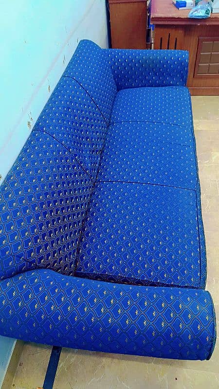 Blue 5 Seater Sofa 0