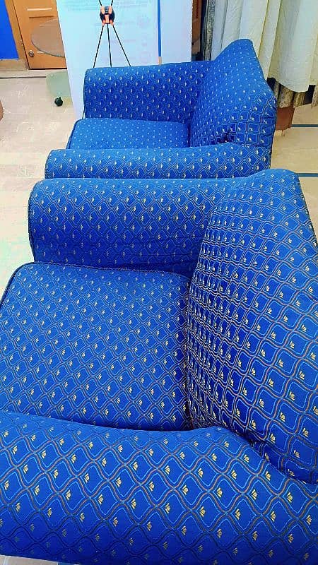 Blue 5 Seater Sofa 1