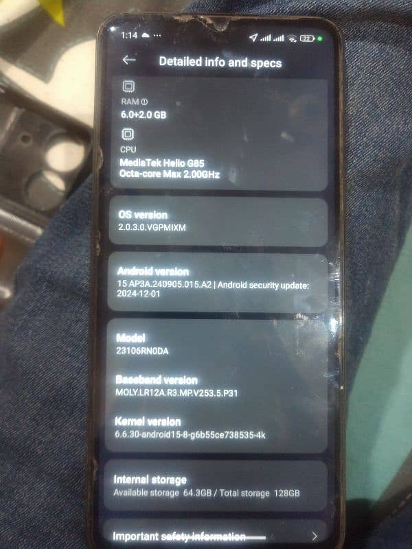 Xiaomi readme 13c 6/128 3