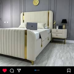 Bed / bed set / king size bed / double bed / poshish bed /side tables