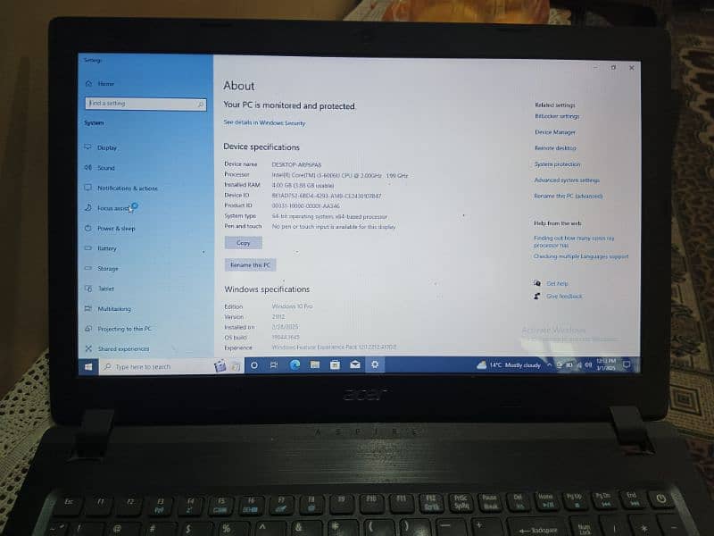 ACER i3 6th Generation 2