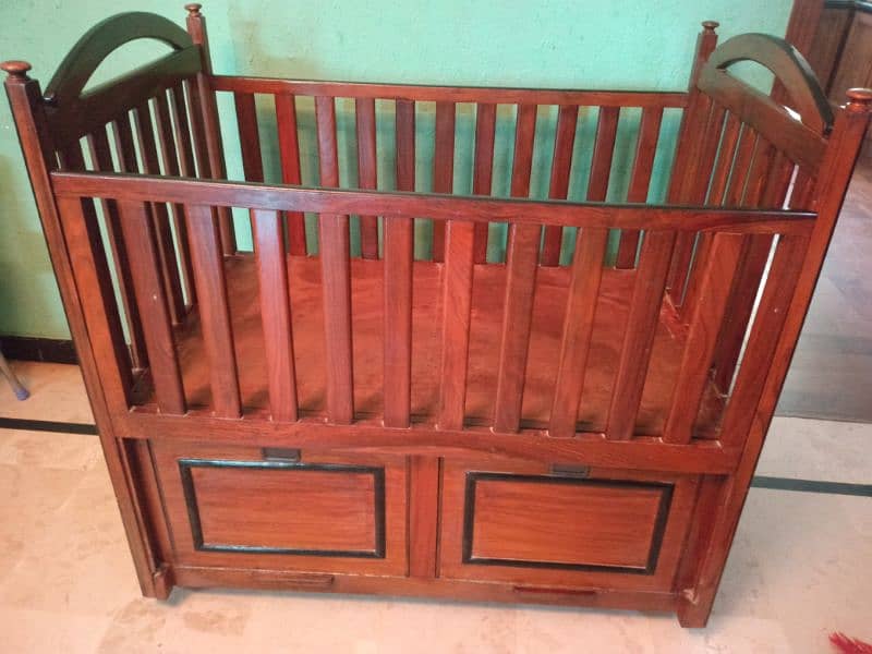 Wooden baby Cot 2