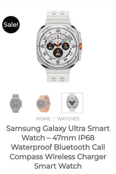 Samsung Galaxy Ultra smart watch 7