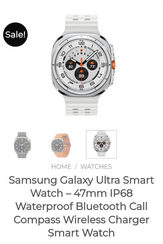 Samsung Galaxy Ultra smart watch 7 0