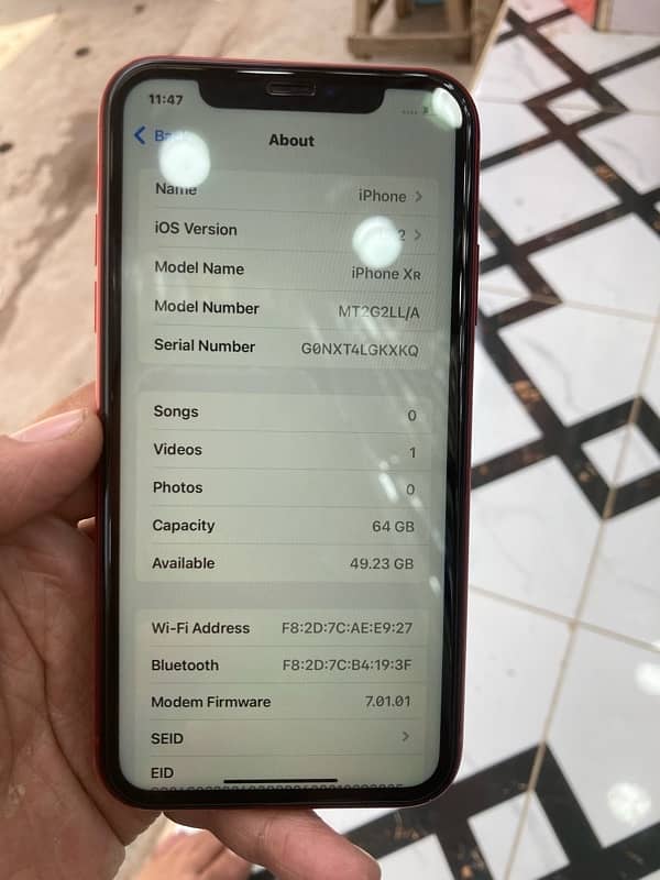 iPhone XR non pta 64 go 5