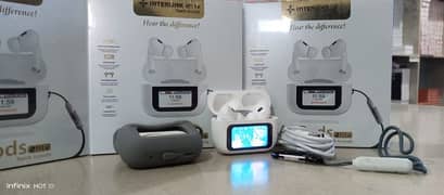 Touch airpods brand interlink 5 to 6 hours music time. Auto connect .