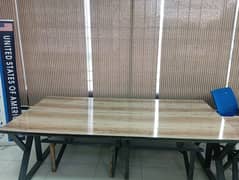 Dining table use for study 4 fit width 6 fit Length 2.5 height