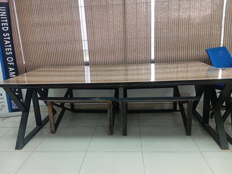 Dining table use for study 4 fit width 6 fit Length 2.5 height 1