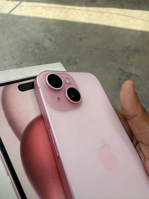 iphone 15 128gb jv pink with box 1