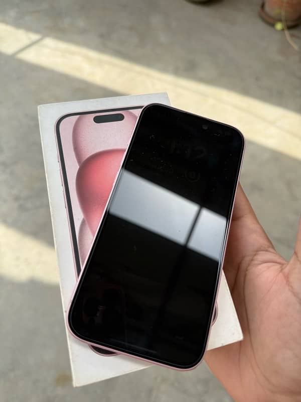 iphone 15 128gb jv pink with box 3