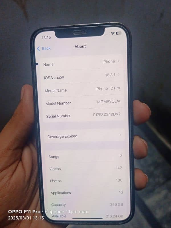 Iphone 12 pro non pta 256 gb / 81 % battery health 7