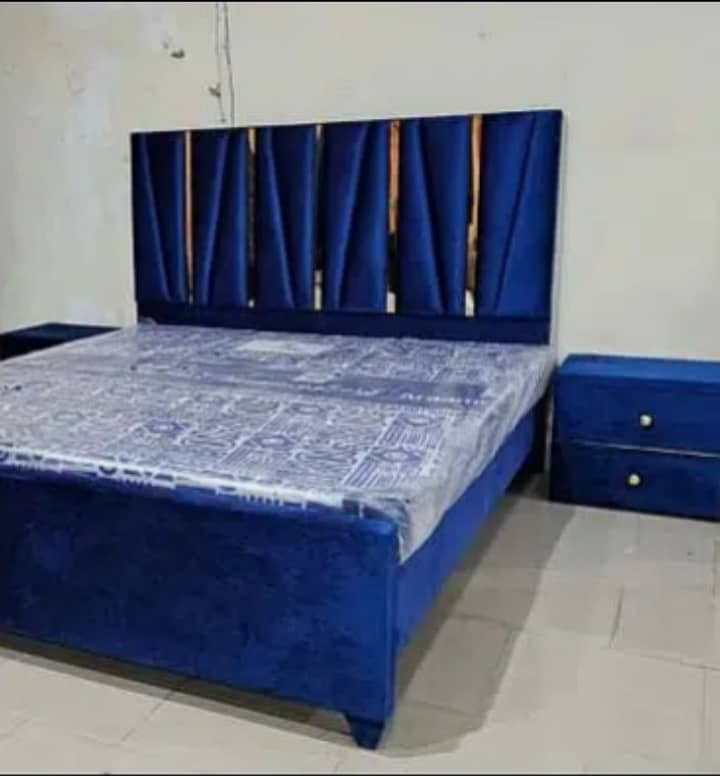 poshish Bed/ kingsize bed/ double bed/ side table/ dressing table/bed 0