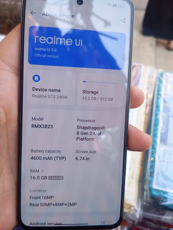 realme GT5 16+512 prosesar 8gen2 1