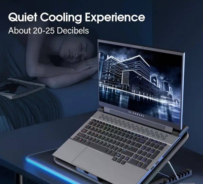 Ultra-Thin USB-Powered Laptop Cooling Pad with 6 LED Fans 1