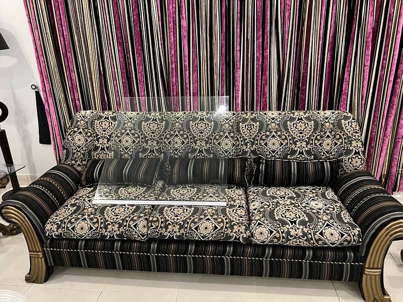 Sofa set with table set for sale 0