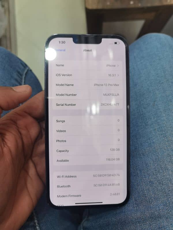 i phone 13 pro max 128gb factory 6