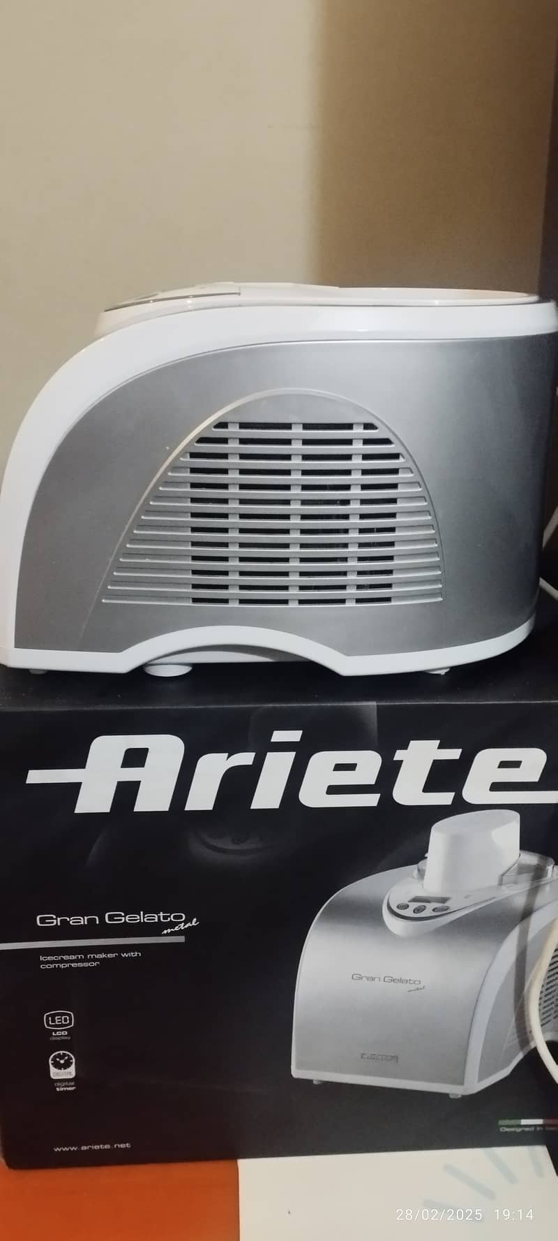 Ariete Mod 693, Gran Gelato Ice Cream Machine 6