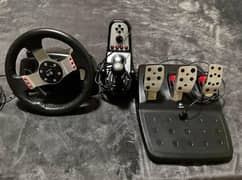 Logitech g27 steering wheel with shifter