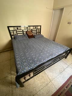 Double and single iron beds  with matress available for sale urgent !!