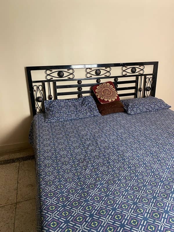 Double and single iron beds  with matress available for sale urgent !! 3