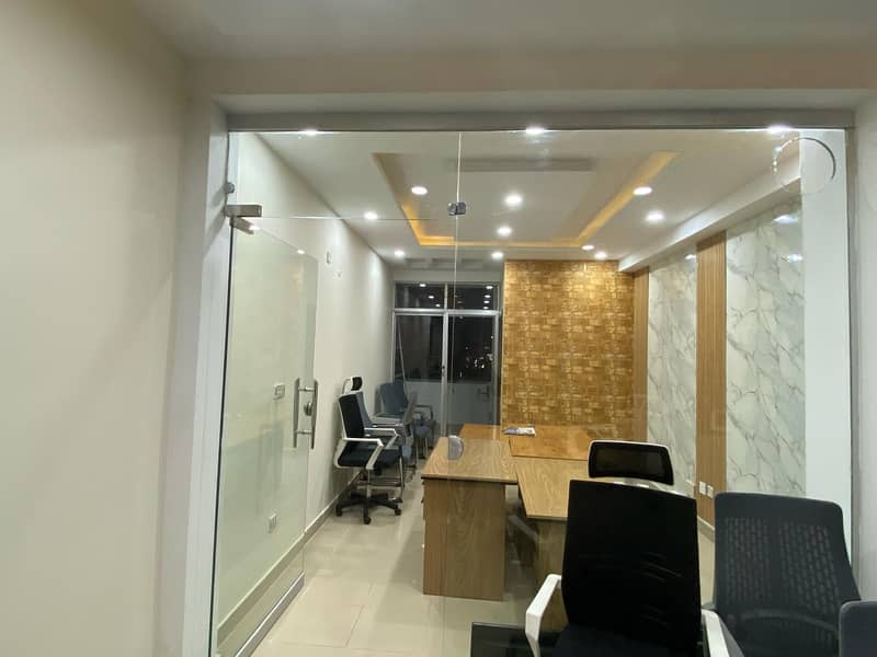 12mm Glass Office Partition with Door – Used, Great Condition 0