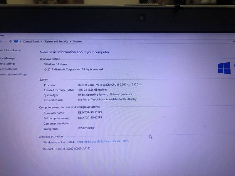 Dell leptop core-i5 1