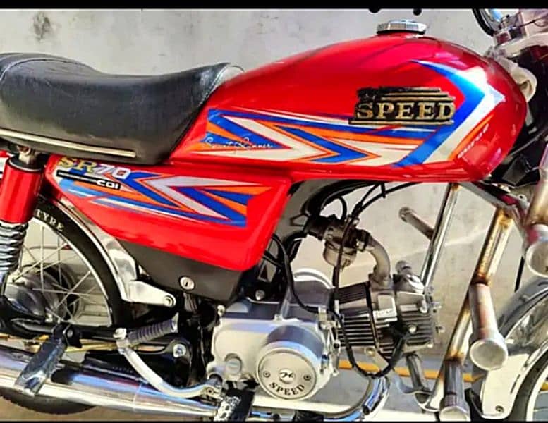 Hi speed 70 bike 2023 Model Islamabad number 3