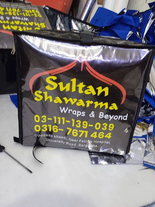 Food Bags, isolated Hot Bags, Pizza delivery Bag, delivery box 2