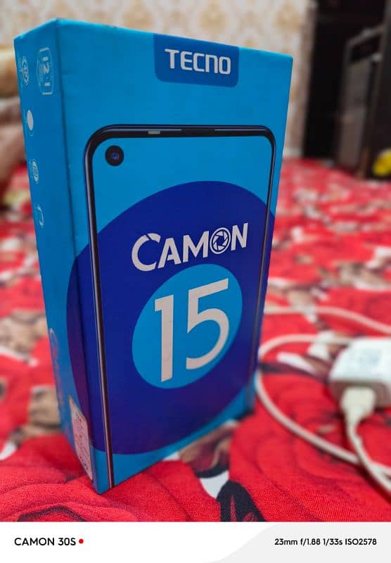 Tecno camon 15 4/64 Good condition with charger 6