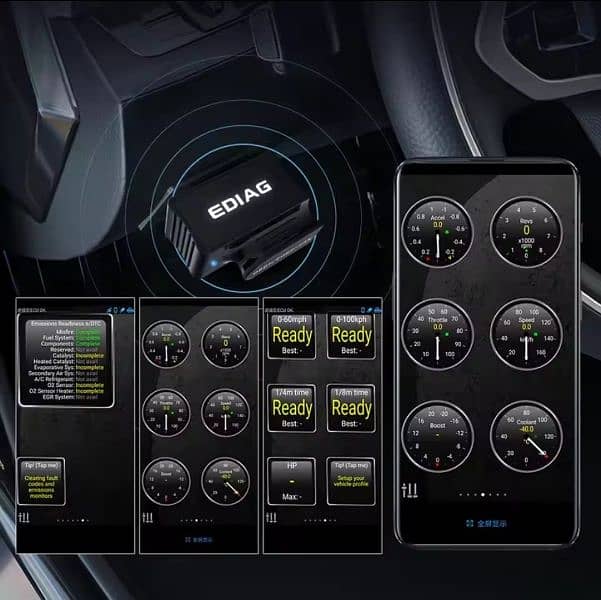 Ediag P03 ELM327 V1.5 Wifi PIC18F25K80 For Android/IOS Obd2 ICAR2 5