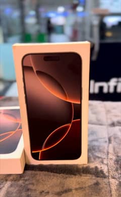 iPhone 16 pro max JV box pack non active desert titanium colour