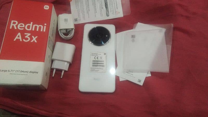 Redmi A3x moonlight white clr slightly used 0