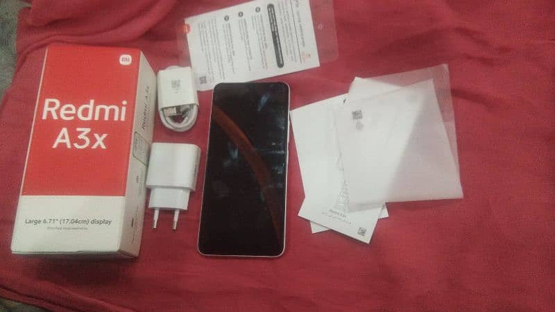 Redmi A3x moonlight white clr slightly used 1