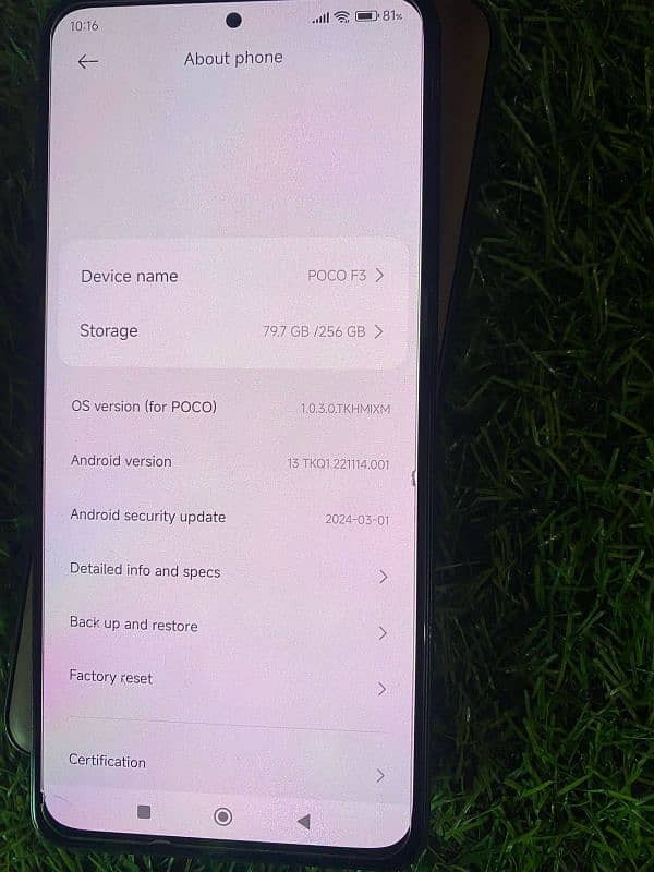 Xiaomi poco f3 with box 2