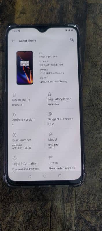 OnePlus 6t Dual sim PTA approved 1