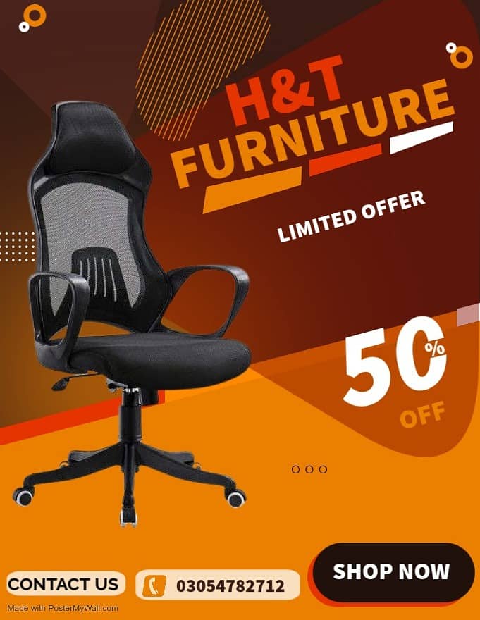 revolving office chair, Mesh Chair, study Chair, gaming chair, office 12