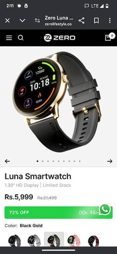 Brand New zero life style Luna watch avlible for sale