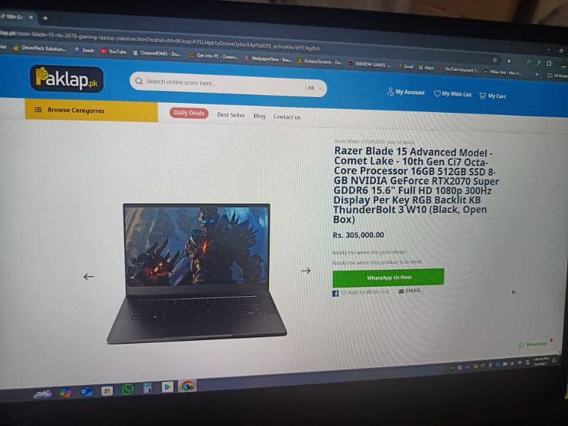 razor blade 15 gaming laptop 14