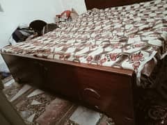 double bed with mattress