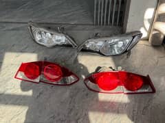 honda reborn lights and bumper