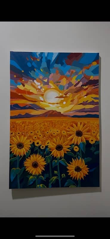 sunflower painting art 1