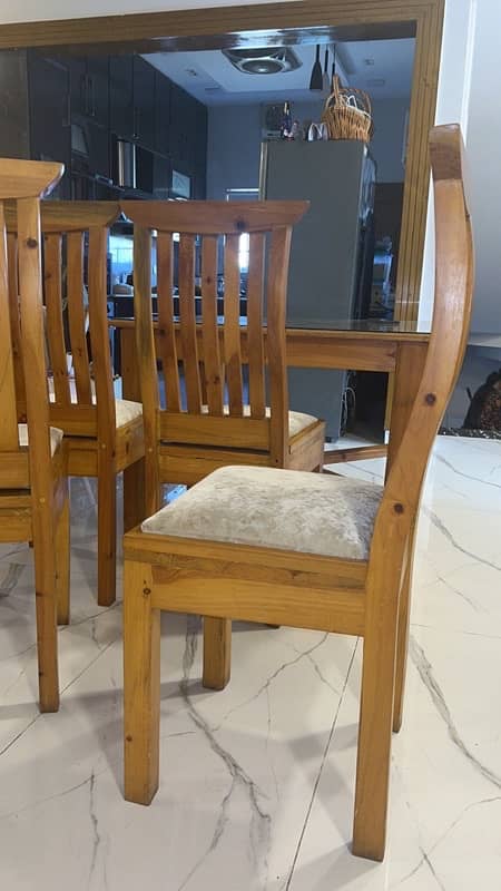 solid diyar wood 4 dining chairs 2