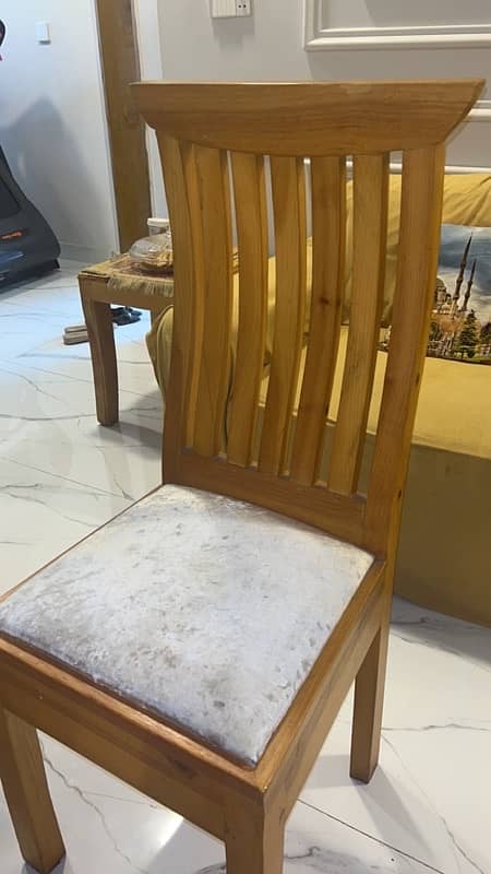 solid diyar wood 4 dining chairs 3