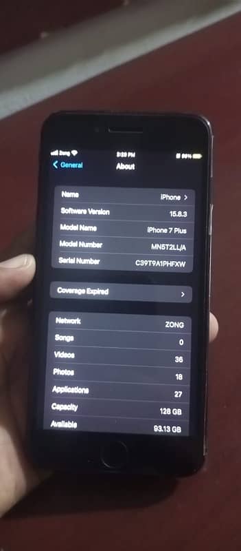 iPhone 7 puls 128gb pta approved 2