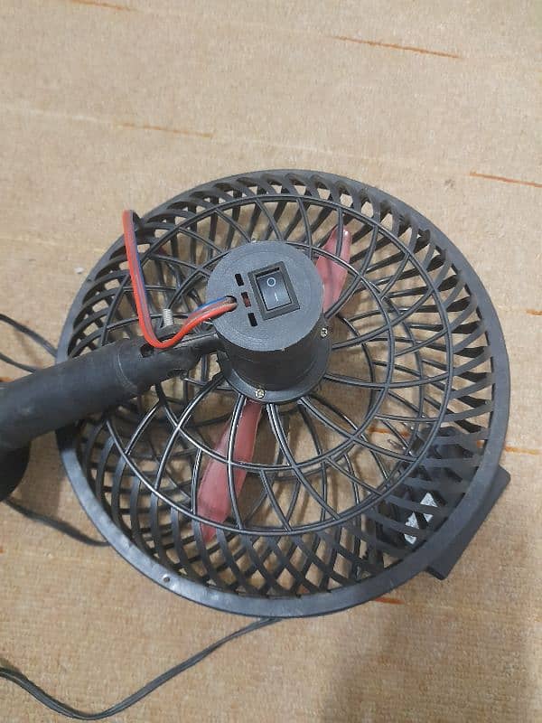 Ac dc fan new hain adopter sath ha 220 nd 12v dono p working ha 1