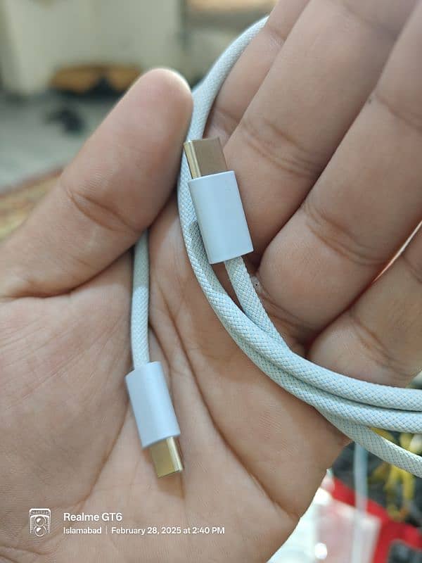 Iphone Type C braided Cable Original 60w 3