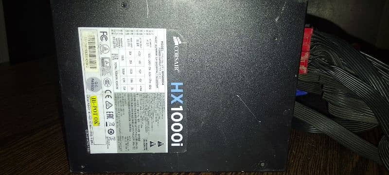 power supply model Hx1000i+ mother board 8GB Ram 6