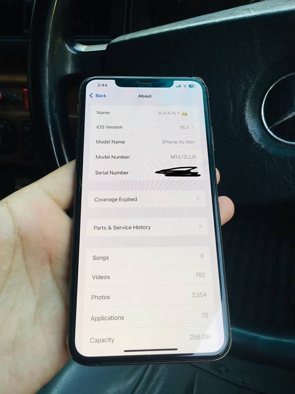 iPhone xs max 256gb gold 7