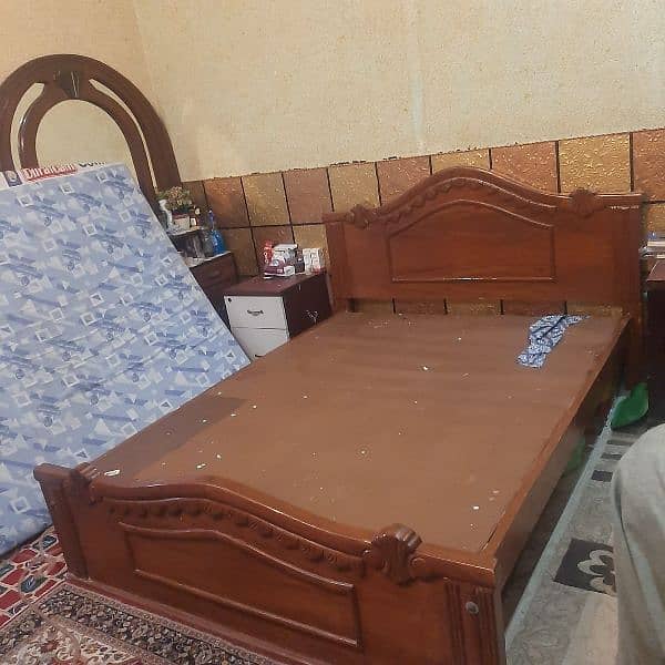 Double bed and dressing table and mattress 3