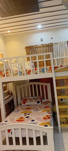 Bunk Kids bed with mattress